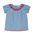 Adriana Blouse in light blue