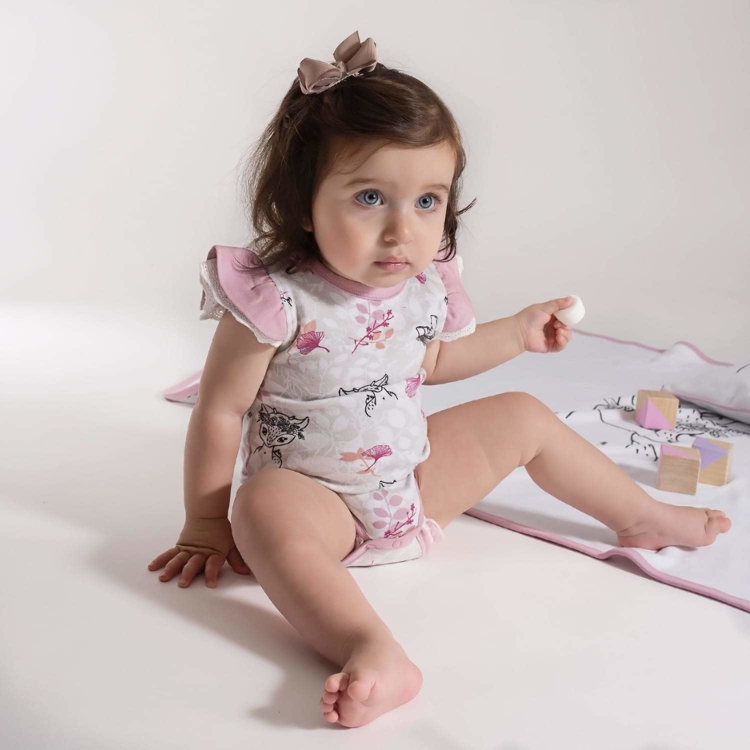 Flutter sales sleeve onesie